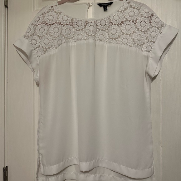 Sheer White Blouse Size Small - Picture 2 of 6